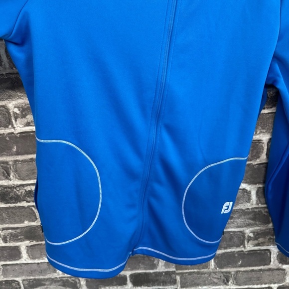 NWT Footjoy Double Layer Jersey Full Zip Hoody sweater Royal blue - Picture 7 of 13